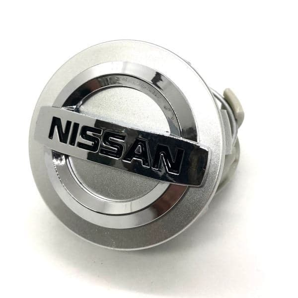 4-pack Nissan Navkapslar / Hjulnavs Emblem - 54mm Silver
