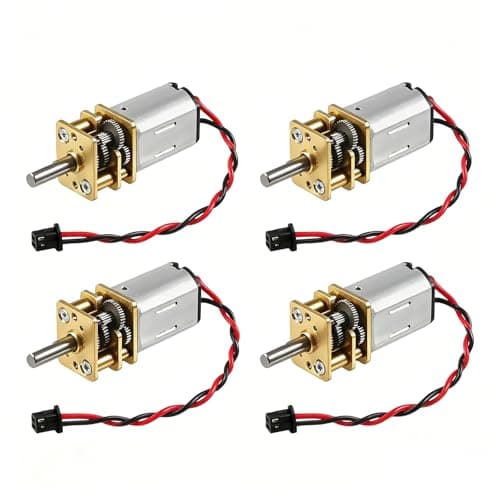 4 stk. opgraderet Mini Micro N20 gearmotor DC 3V-6V med fuld metalgearkasse mikromotor med JST-PH1.25mm-2-benet interface til RC-bil, robotmodel