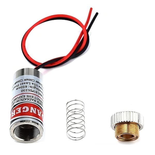 2 stk røde laserdiode-linjer 650nm 5mW rødt laserhode linje 2 stk