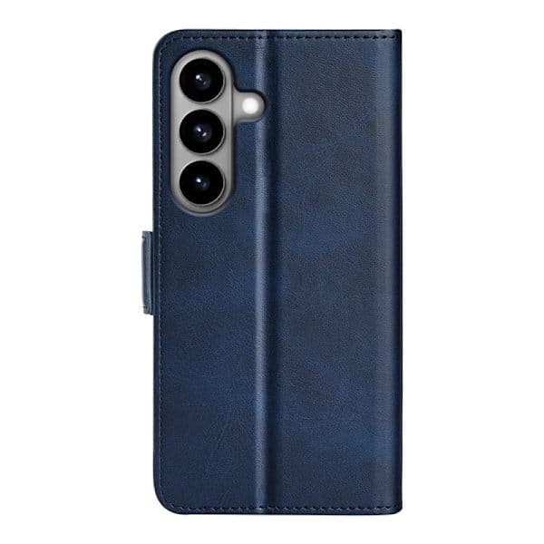 Samsung Galaxy S26 Plånboksfodral i Äkta Läder, Blå