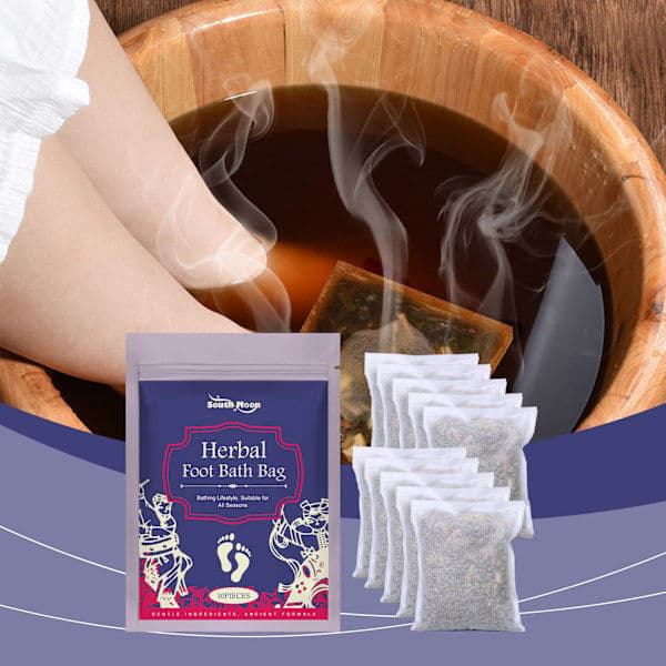 2025 Seneste Model HerbalFootBathPackMalurtEkstraktFodbadposeMiltFodbad