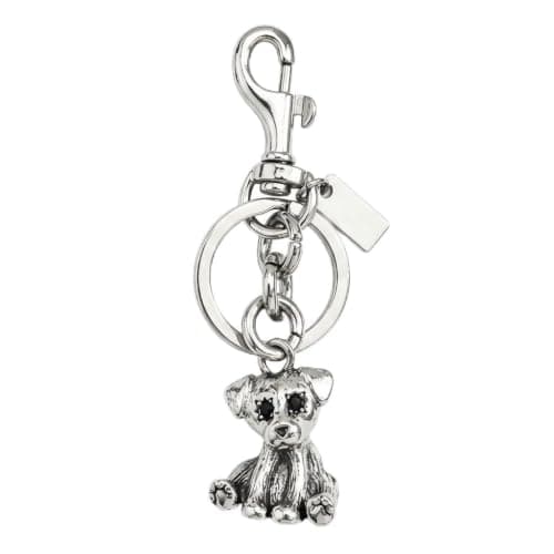 Väskberlock, söta handväskberlocker, väsktillbehörsberlocker, väskkedjor, handväskberlocker Dog-Silver