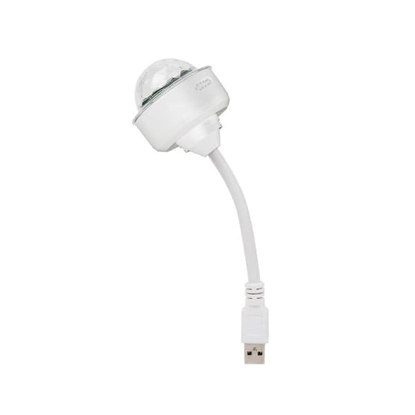 Helt ny USB-discolampa, discolampor, plug-in discolampa Db, vit White