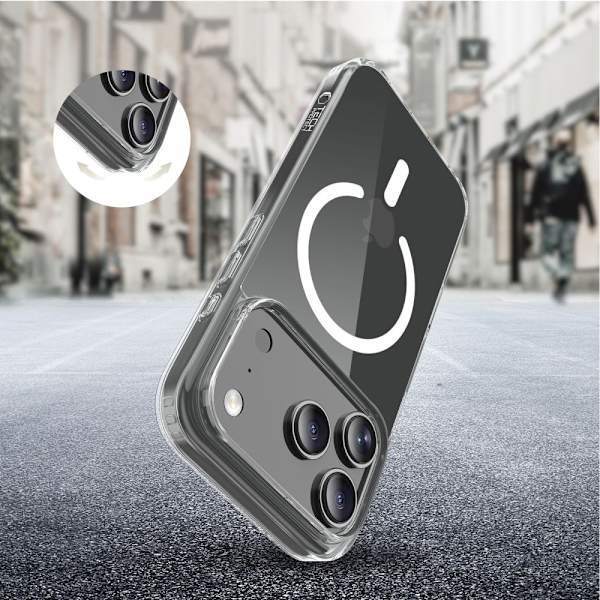 Tech-Protect iPhone 17 Pro Max Deksel MagSafe FlexAir Hybrid Transparent