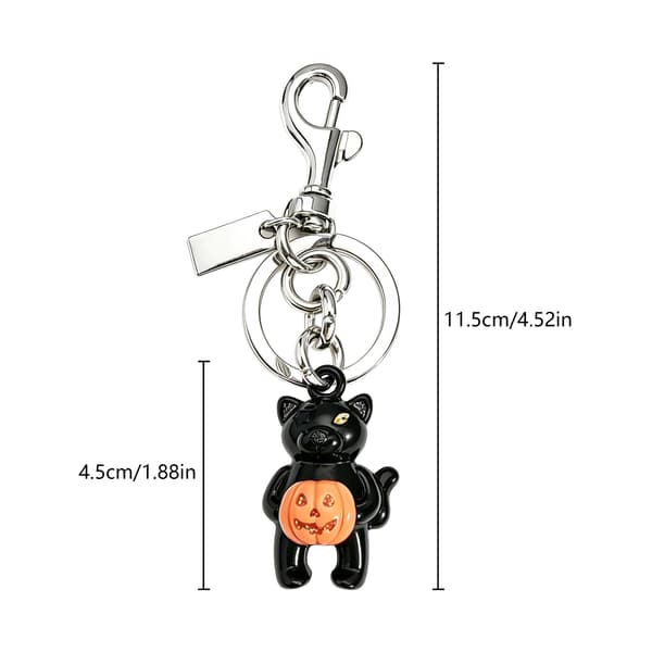 Väskberlock, söta handväskberlocker, väsktillbehörsberlocker, väskkedjor, handväskberlocker Black Cat-Silver