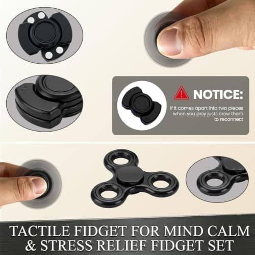 Fidgetlegetøj til voksne og teenagere, magnetisk metalspinner til sensorisk pakke til klasseværelset