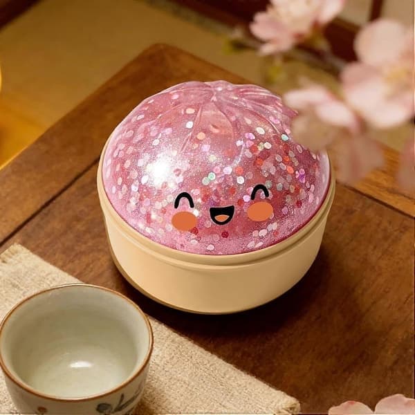 Kæmpe Glitter Dumpling Squishy Fidget-legetøj, Bao Bun Squishy Klemmelegetøj med dampkoger til stresslindring