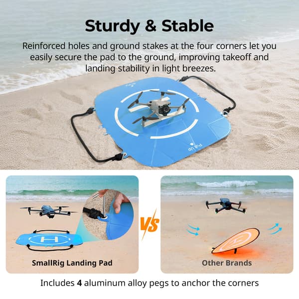 SMALLRIG Foldbart Landingsunderlag til DJI Droner, Hurtigfoldbart Landingsplatform