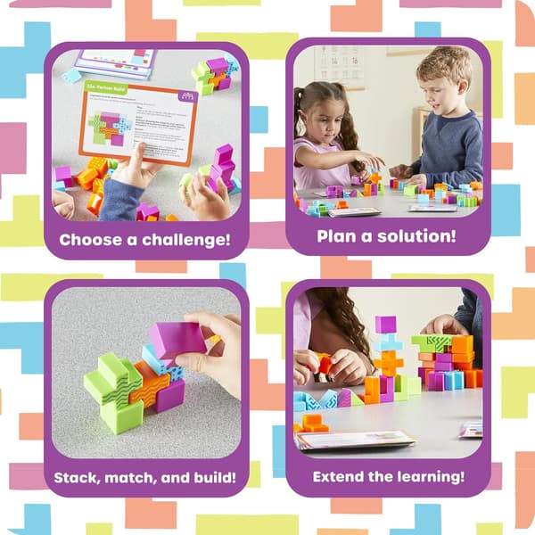 Learning Resources STEM Explorers Brainometry klassuppsättning - 3D-pussel hjärnspel, matematikmanipulativ och Montessori-leksaker för barn Brainometry Classroom Set