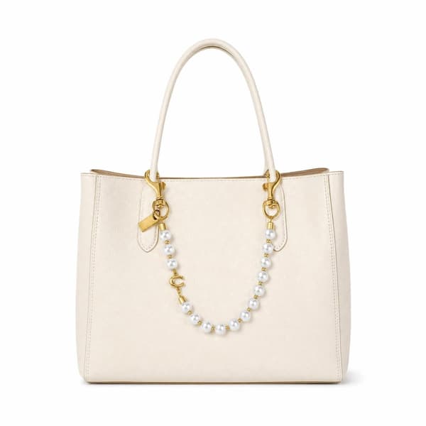 Väskberlocker för handväskor - Söt handväskkedjeberlock - Väskaccessoarer Berlocker för kvinnor Pearl-gold
