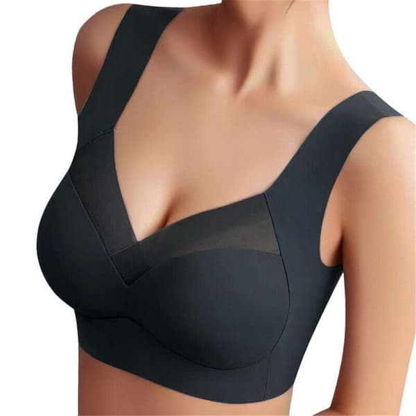 Sports BH Push-Up Vest 2XL SORT SORT 2XL Sort Black 2XLBlack