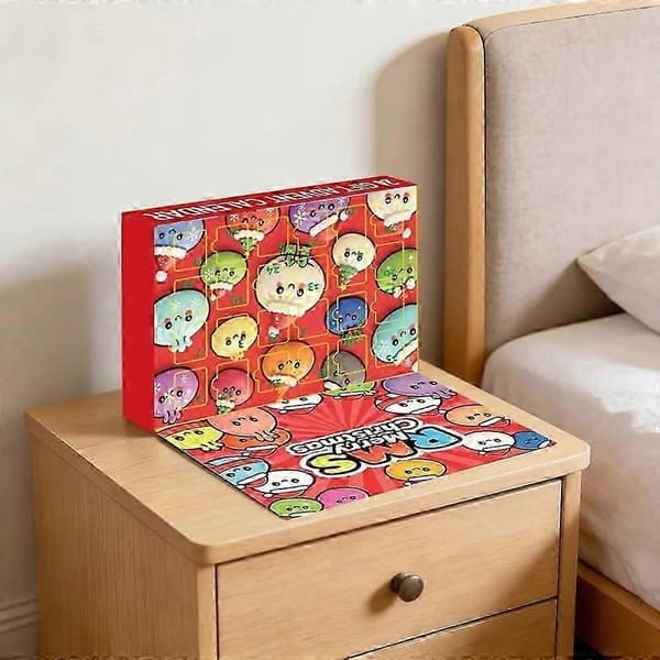 Jul Squishies Adventskalender 24 dagar Överraskningsleksaker Box Julklapp, A A