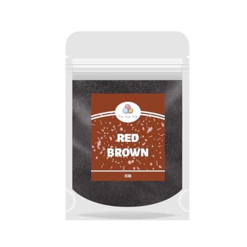 Solmuvärjäys- ja kangasmaalausväri DIY-askartelusetti 34 väriä (punaruskea) Red Brown
