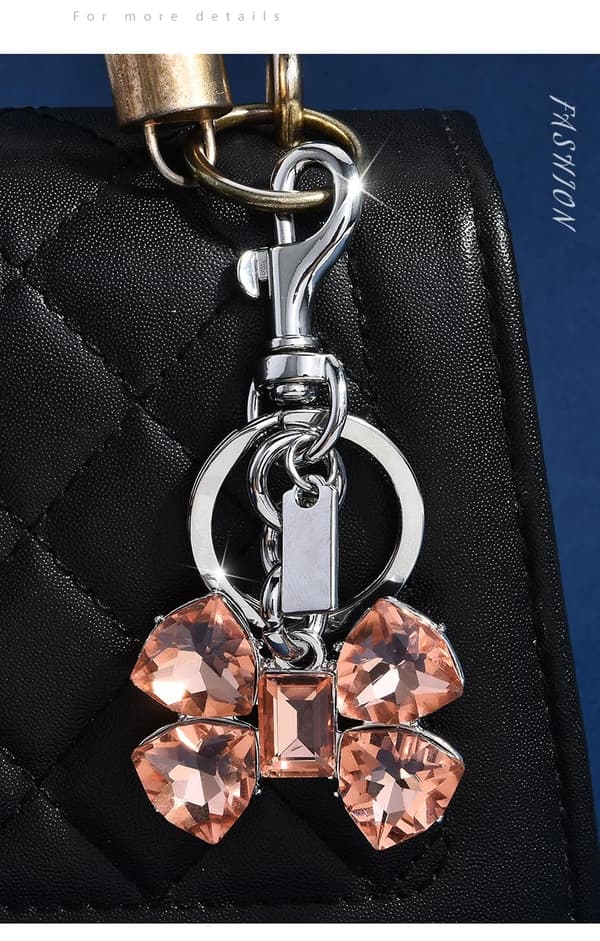 Väskberlock, söta handväskberlocker, väsktillbehörsberlocker, väskkedjor, handväskberlocker Orange Diamond