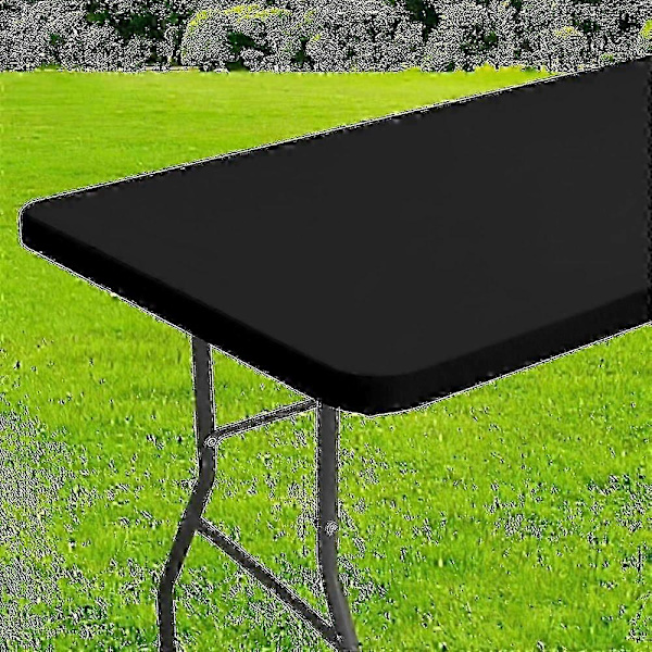 Premium hopfällbart picknickdukskydd för rektangulära utomhusbord och picknickar grey 183x76cm