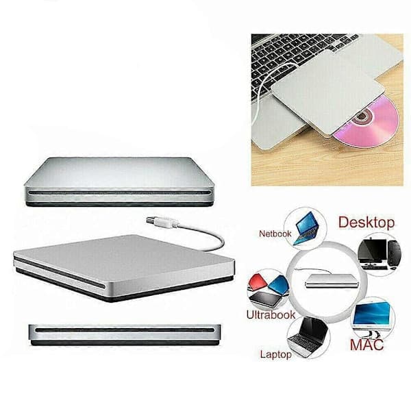 USB Ekstern Slot DVD CD RW Brænder Superdrive til Apple Macbook Pro iMAC