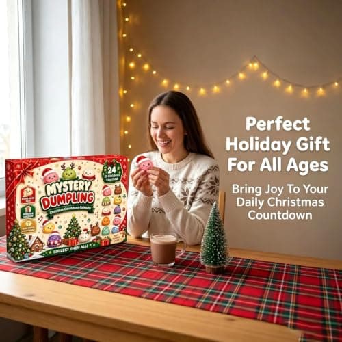 Jule Squishies Adventskalender 2026 Nedtellingskalender for voksne White
