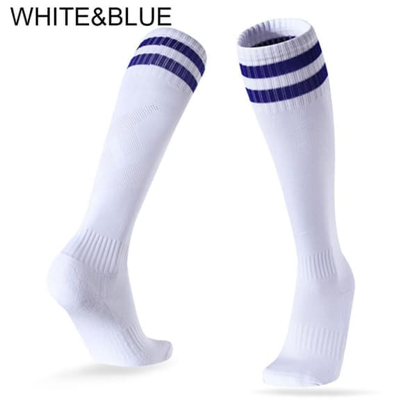 Fodboldstrømper Sportsstrømper HVID&BLÅ Hvid&blå white&blue