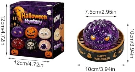 Halloween Spooky Ghost Dumpling Squishies Legetøj, Dumplings Stressbolde til Voksne Fidget Legetøj med Damper, Aflastning Fidget Sensorisk til Helligdage & 12#red