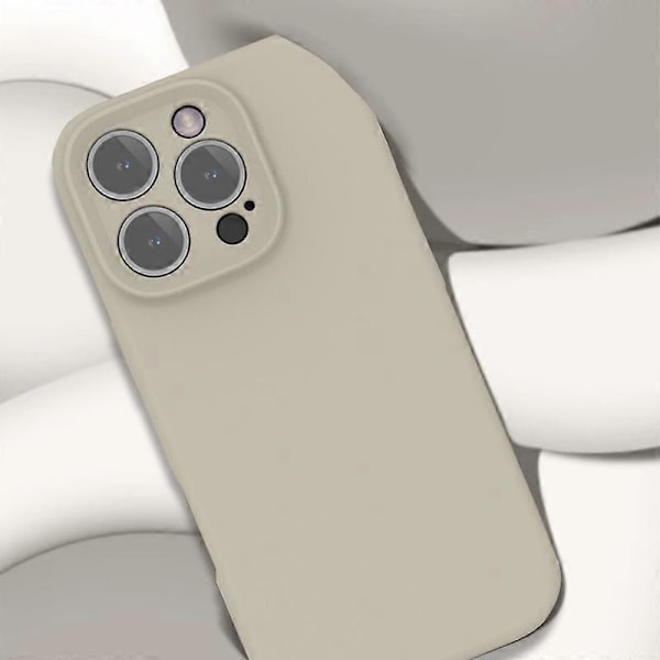 Fodral till iPhone 16 Pro Max PC+flytande silikon skyddande mobilfodral med mikrofiberfoder