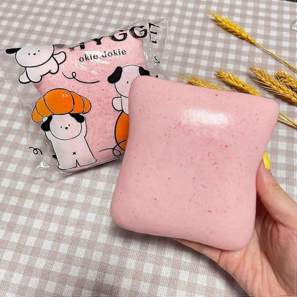 Brödsmör Squishy, Långsamt Resande Squishy, Julklappsstrumpor, Stressbollar, Stresslindring och Fidgetleksaker för ADHD