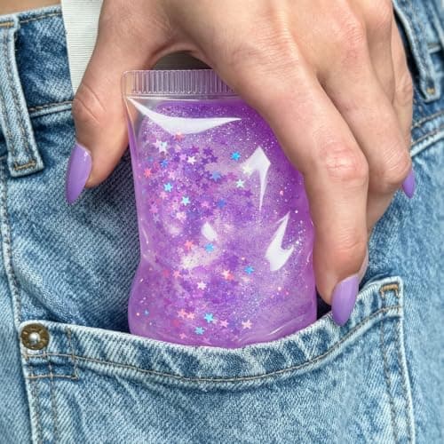 Tandkräm Squishy Stressboll, Långsamt Stigande Klämleksak Purple