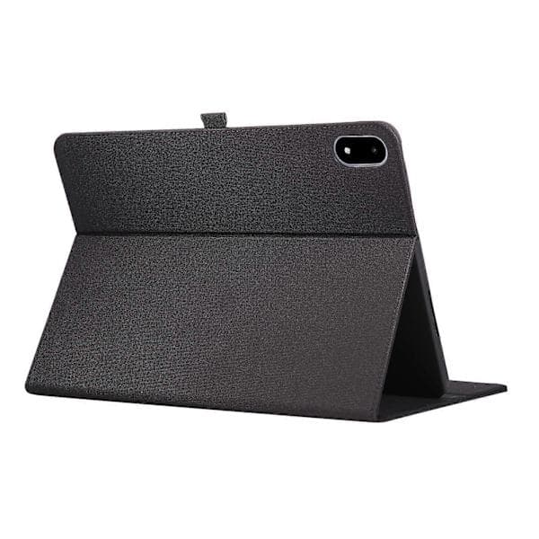 Etui til OnePlus Pad 3 med stativ, kortholder, stoftekstur, læder tabletbeskyttelse sort