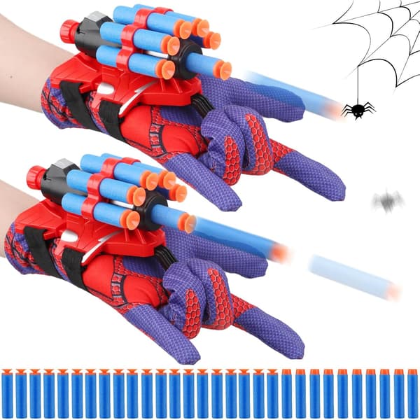 JONEG Web Shooters Leketøy for Barn, Leketøy for Gutter 3+ År, Bursdagsgaver