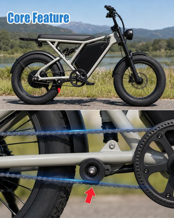 Kædestrammerhjul passer til Yozma IN10 E-cykel