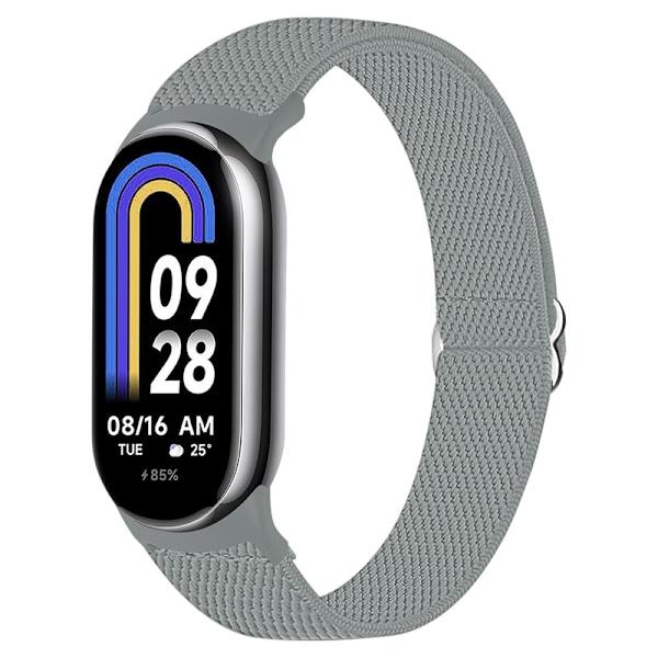 Elastisk nylonrem til Xiaomi 8/9 (14mm) Grå Grå Grey