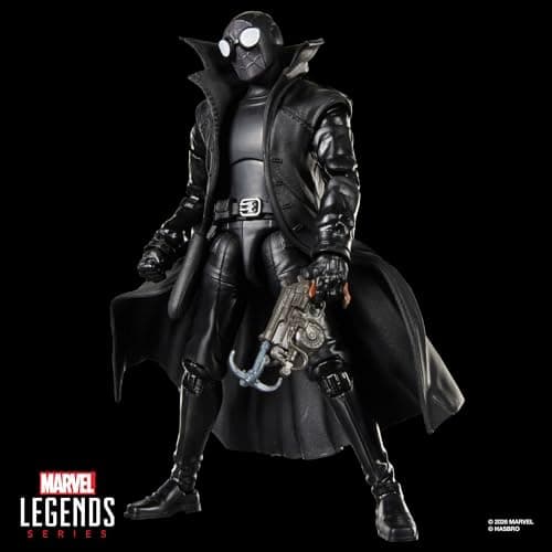 Marvel Legends Series Spider-Man Noir, Retro Cardback Spider-Man Comics Samleobjekt 6-tommers Skala Actionfigur (Amazon Eksklusiv)