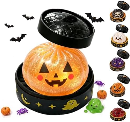 Halloween Spooky Ghost Dumpling Squishies Legetøj, Dumplings Stressbolde til Voksne Fidget Legetøj med Damper, Aflastning Fidget Sensorisk til Helligdage & 111#orange