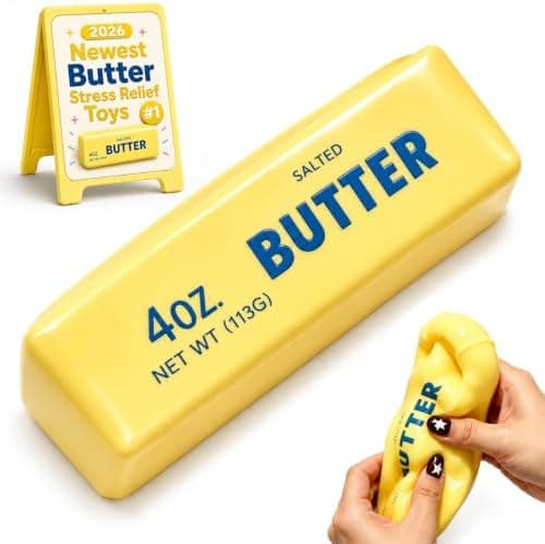 Krämig Smör Squishy Asmr Pärlfylld, Långsamt Stigande Kläm Yellow Butter