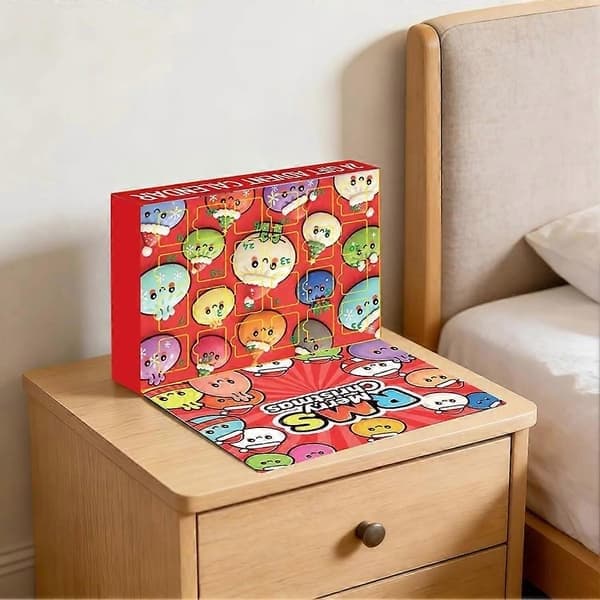24 dagar julkalender Mochi Squishy Leksaker Överraskning Nedräkning Blind Box Fidget Leksaksset Barn Julklapp, A A