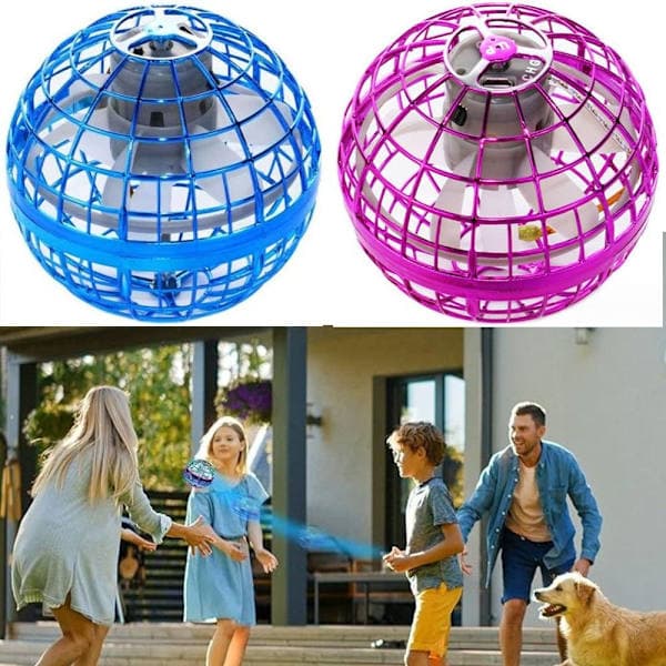 Magisk Mini Flyvende Bold UFO Boomerang Spinner Bold BLÅ Blå Blue