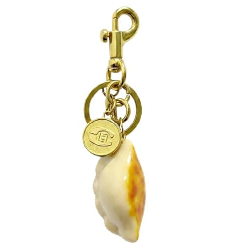 Väskberlock, söta handväskberlocker, väsktillbehörsberlocker, väskkedjor, handväskberlocker dumplings-Gold