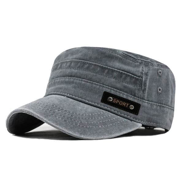 Militærlue Baseballcaps GRÅ Grey