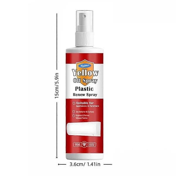 100 ml plastrengöring för gulnade ytor, återställer vitheten på hushålls- och kontorsutrustning, 2-pack 2pcs