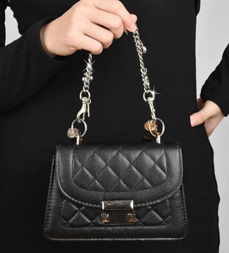 Väskberlocker för handväskor - Söt handväskkedjeberlock - Väskaccessoarer Berlocker för kvinnor Heart Chain-silver