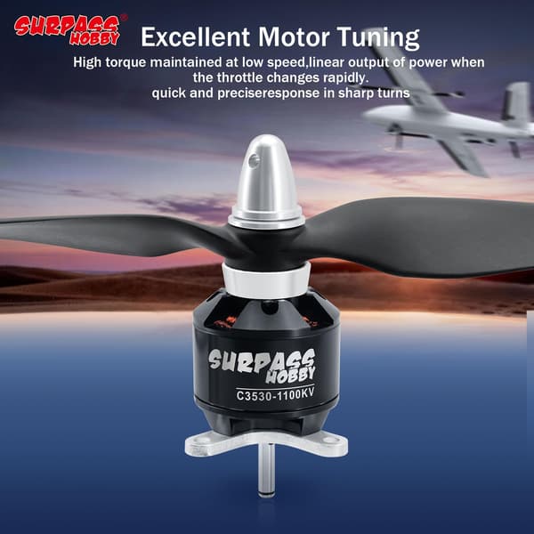 Surpass C3530 1100KV Borstlös Motor för RC Flygplan Fastvinge 1100kv