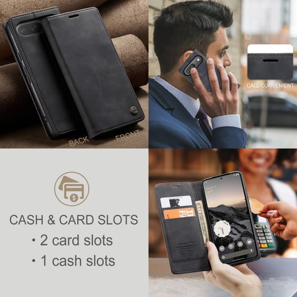 CaseMe Slim Wallet Cover Google Pixel 10 Pro Sort