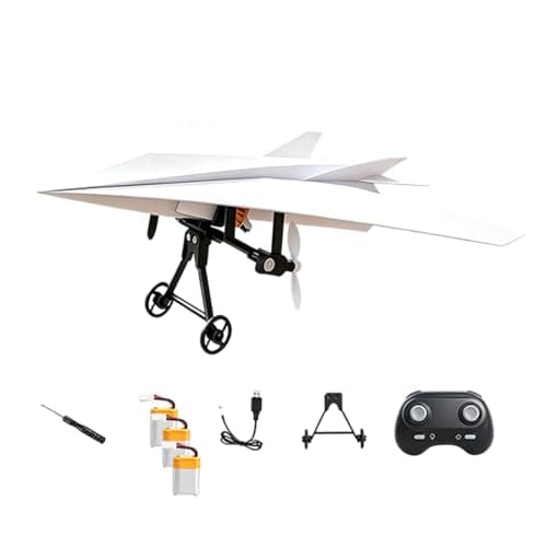 DIY Elektrisk RC Pappersflygplanssats, Inbyggd Gyrostabilisator Three Electrics