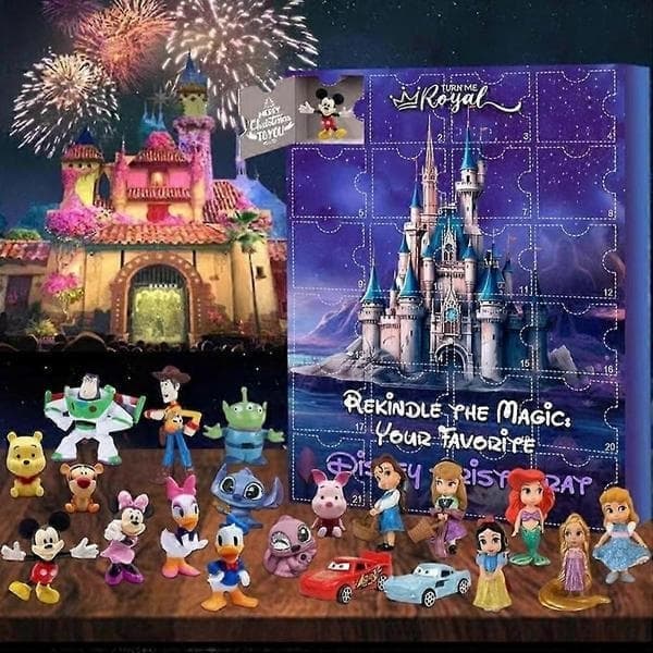 Disney Mickey Mouse 24-dages julekalender med håndlavede dekorative blind boxes, Disney B Disney B