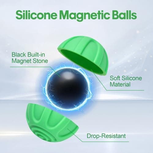 Silikon Fidget Leksaker Presenter för Vuxna Tonåringar 4PCS Magnetiska Bollar Stressleksaker