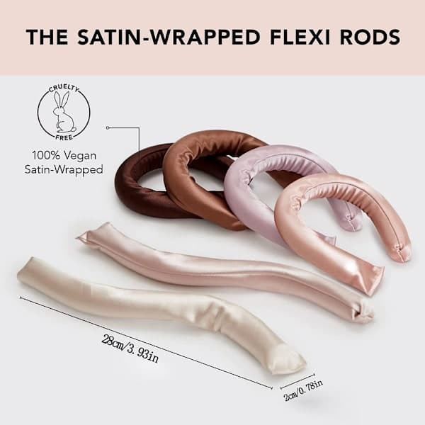 6-pack Värmefria Hårrullar Flexi Rods 6 Färger