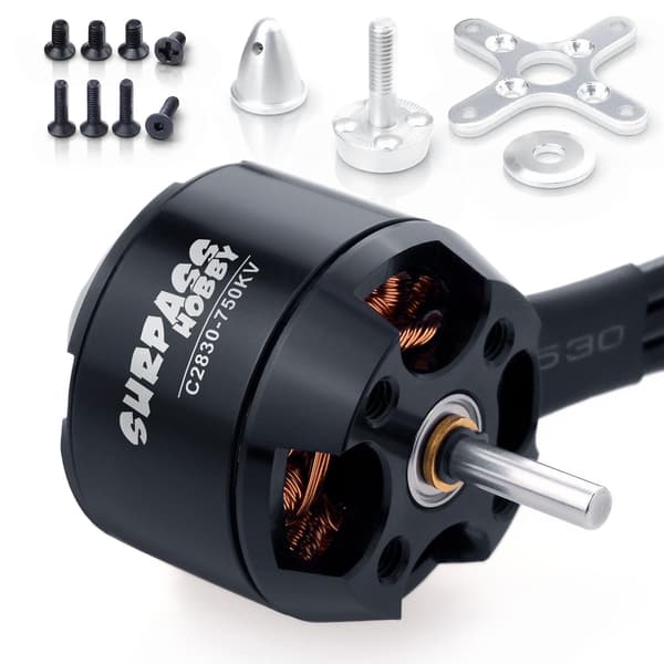 Surpass C2830 750KV borstlös motor för RC-flygplan med fast vinge 750kv