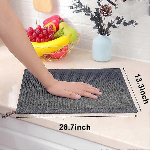 6-pack 100 % bomullsfrotté kökshanddukar diskrengöring med hängögla S202412306944 Dark gray 34*73cm