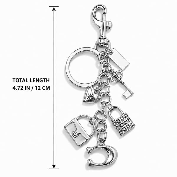Väskberlocker för handväskor - Söt handväskkedjeberlock - Väskaccessoarer Berlocker för kvinnor S Lock C - Silver