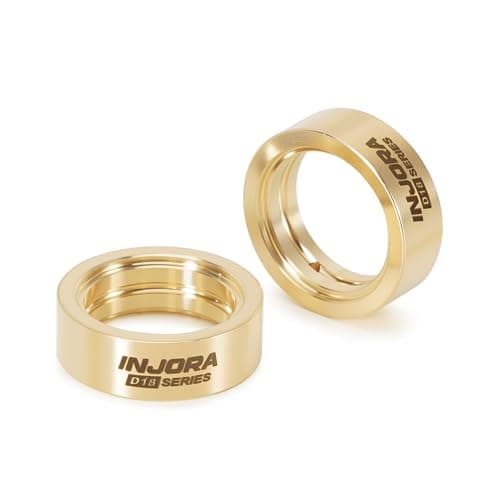 INJORA 10g messing indre klemringe til INJORA 0,7\" D18 hjul (2 STK) 2PCS for front wheels