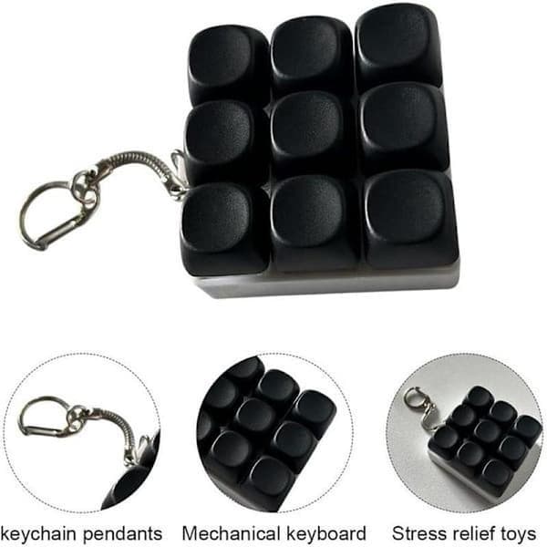 Näppäimistön Fidget-lelu Avaimenperä Näppäimistön Napsautin Avaimenperä Fidget Aistilelut Decompressioniin